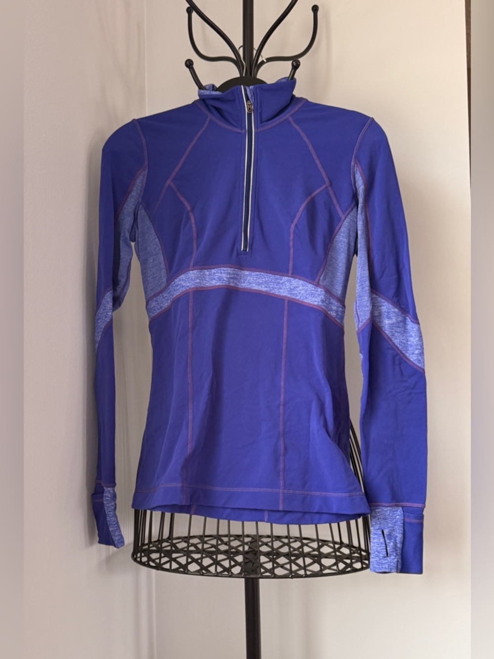lululemon athletica Purple Heathered Quarter-Zip Hoodie